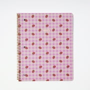 Ecokind by U Style Strawberry 1 Subject Notebook, Wide Rule, 8.5" x 10.5", 80 Sheets