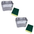 thumbnail image 1 of US 2 Pack 2-in-1 Liquid Soap Pump Press Dispenser Sponge Holder Rack w/ Sponge, 1 of 5