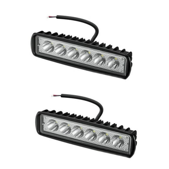 US 2-4 Pack 6'' LED Light Bar 18W Flood Spot Work Driving Fog Waterproof SUV ATV