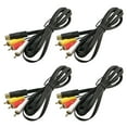 thumbnail image 1 of US 2-4 Pack 6FT Audio Video AV Composite Cable Cord for Sega Saturn RCA A/V, 1 of 13