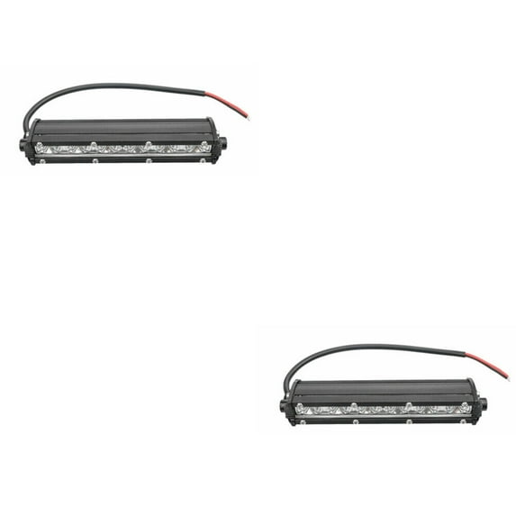 US 2 Pack 7" 18W LED Light Bar Fog Flood Pod Offroad Work Lighting Driving SUV