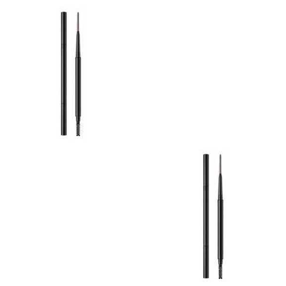 US 2 Pack Eyebrow Pencil Waterproof Smudge-proof Eyebrow Brush Microblading