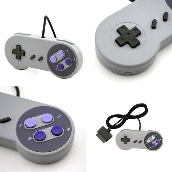 US 2-4 Pack Replacement Controller for SNS-005 Super Nintendo SNES System 6FT