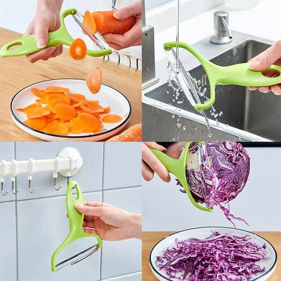 US 2-4 Pack Stainless Steel Peeler Cabbage Lettuce Head Grater Shredder Slicer S