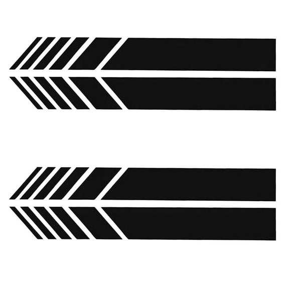 US 2-4 Pair Car Rear View Mirror Sticker Decor Vehicle Reflect Side Decal Stripe