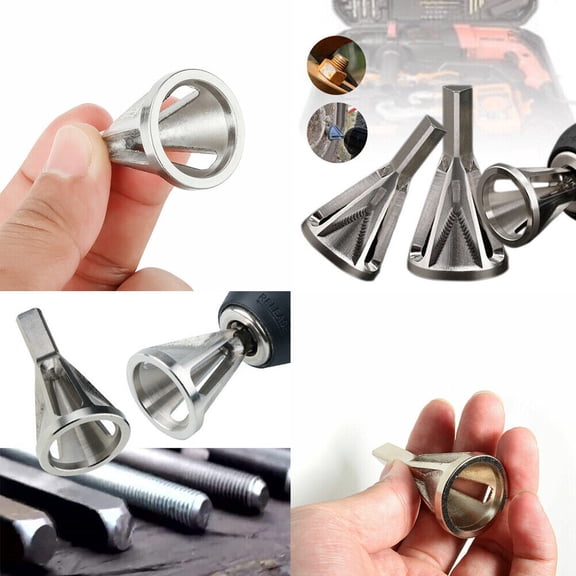 US 2-4 Pc Deburring External Chamfer Tool Stainless Steel Remove Burr Drill Bit