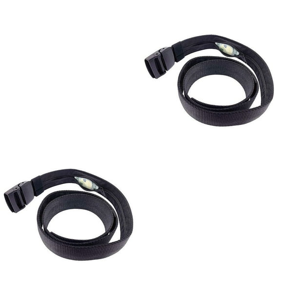 US 2 Pc Security Travel Waist Belt Wallet Hidden Money Pocket Anti-Theft Pouch