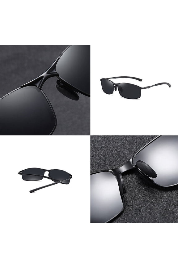 US 2-4 Pcs Aluminium HD Polarized Photochromic Driving Sunglasses Safety Glasses