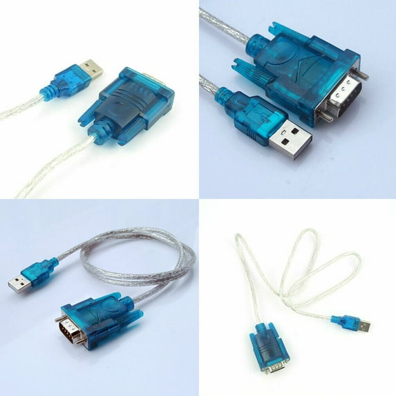 US 2-4 Pcs DB9 RS232 Serial To USB 2.0 Converter 9 Pin Adapter Cable Android Mac