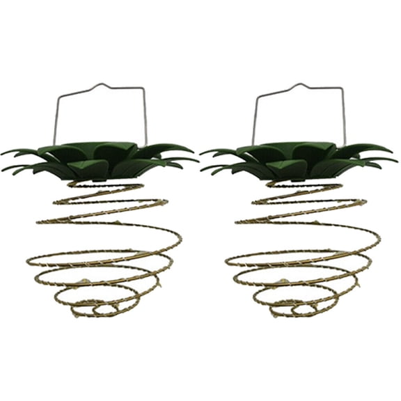 US 2-4Pc 24-LED Pineapple Hanging Lamp Solar Wind Chimes Garden Decor Waterproof