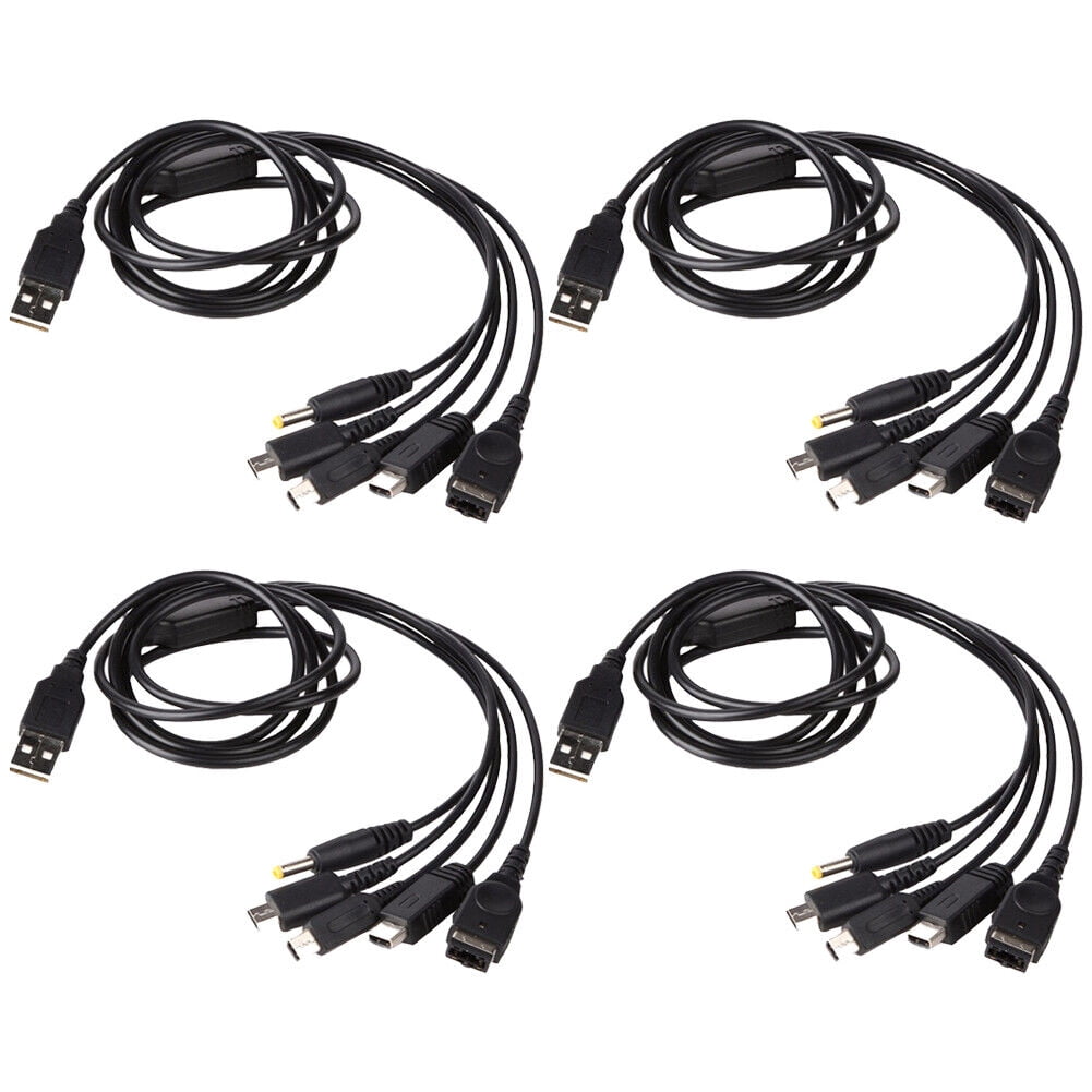 US 2-4Pc 5-in-1 USB Cable Nintendo 3DS, GBA SP, DS, DS Lite, DSi, 3DS ...