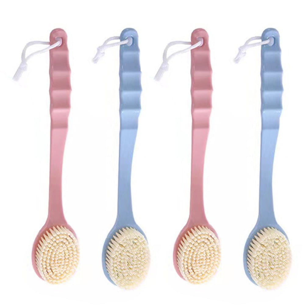 US 2-4Pc Long Handle Bath Brush Back Scrub Scrubber Shower Body Skin ...