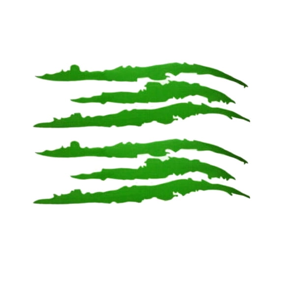 US 2-4Pc Monster Claw Mark Scratch Car Headlight Sticker Stripe Reflective Decal