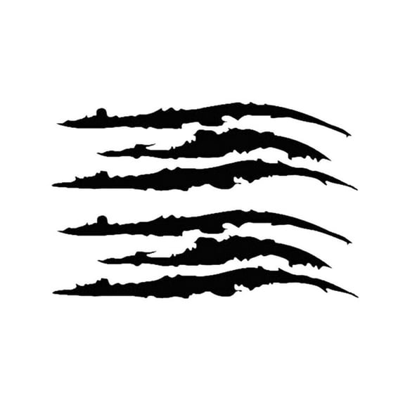 US 2-4Pc Monster Claw Mark Scratch Car Headlight Sticker Stripe Reflective Decal