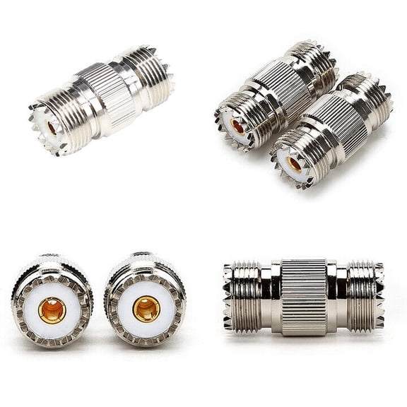 US 2-4Pc SO239 UHF Female to Female Coupler RF Adapter Barrel Connector forPL259