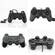 US 2 Pack Controller For PlayStation 2 PS2 Wired Black Joystick Joypad