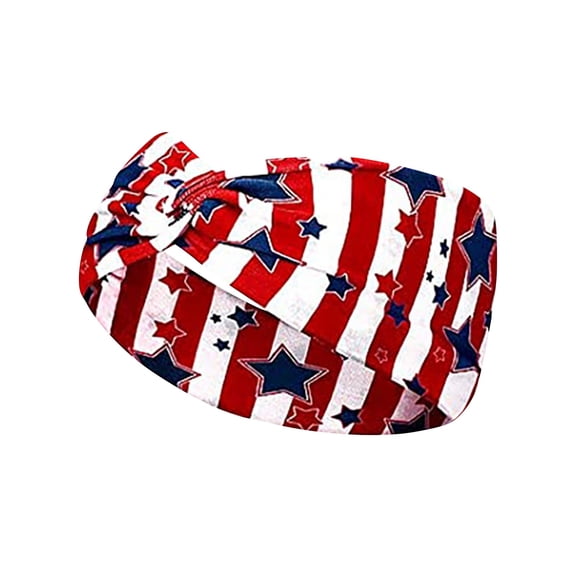 US 250 Elastic Patriotic Headbands, 4th of july Decor, Sweat-Absorbing Polyester Running Sweatbands, 4th Of July Celebration Accessories for Neighborhood Block Parties, 5K Marathons & Backyard BBQs