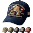 thumbnail image 1 of United States 250th Anniversary Celebration Hat, Adjustable Retro Bald Eagle Patriotic Cap for Men Women, 1 of 5