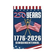US 250th Anniversary Garden Flag - Double-Sided Patriotic, Bold for US Patriotic Decor & Outdoor