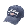 thumbnail image 1 of US 250th Anniversary Hat, Knitted Baseball Cap for Men & Women, Classic America Flag Pattern, 1 of 5
