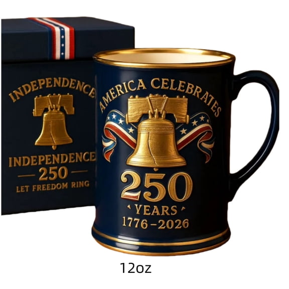 US 250th Anniversary Mug, Commemorative Semiquincentennial United States Coffee Cup, Patriotic 1776-2026 America Birthday Gift, USA Pride Mug, Historical Souvenir, Independence Day Celebration
