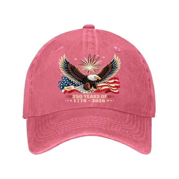 US 250th Anniversary Patriotic Baseball Cap – Adjustable Vintage Washed Hat with USA Flag Embroidery – Commemorative Cap for Men & Women – Celebrate 1776–2026