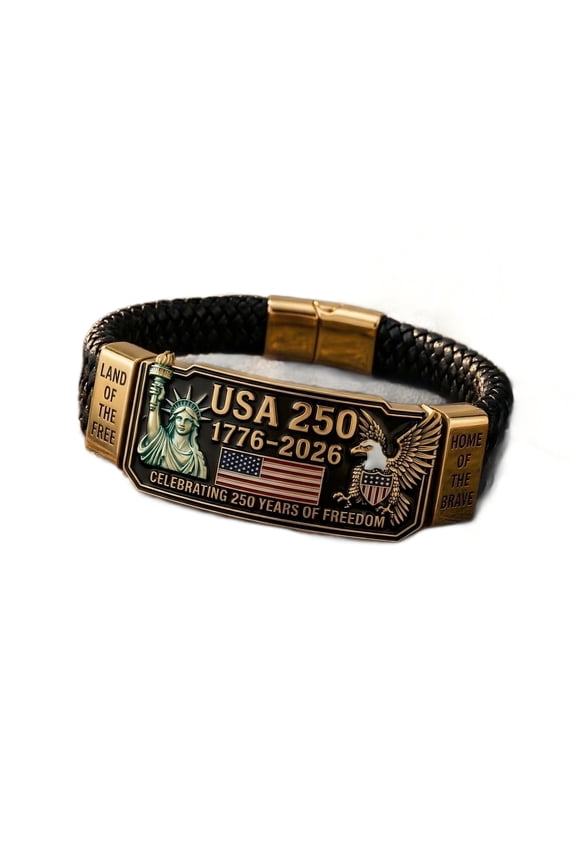 US 250th Anniversary Patriotic Bracelet,American Legacy 250th Anniversary Liberty Bracelet, 4th of July 250 Years of Freedom Theme Bracelets For Patriotic Independence Day Party Favors