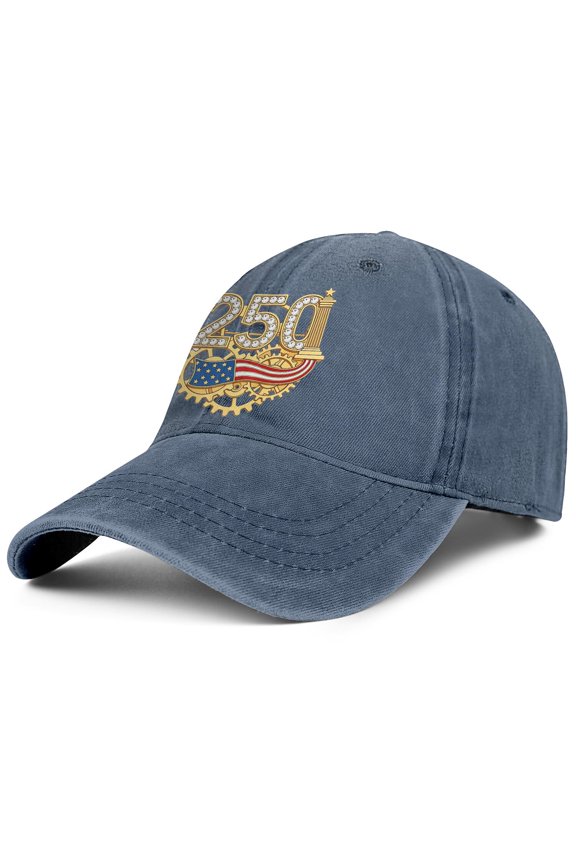 US 250th Anniversary Patriotic Hat - American Flag Printed Cap Men Women - Dad Hat Gift Veterans Firefighters Fathers Day