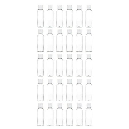 US 30-60 Pcs 2 Oz Plastic Empty Toiletry Bottles Containers Travel Essential Oil