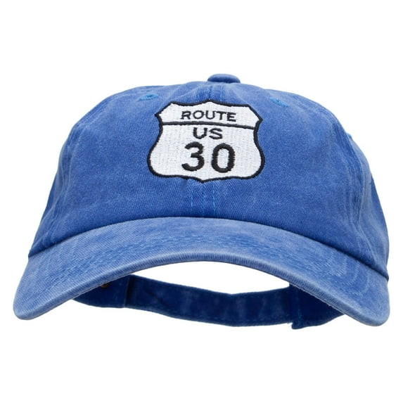 US 30 Embroidered Unstructured Cotton Cap - Royal OSFM