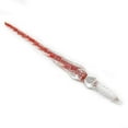 thumbnail image 1 of Magik 3D Pattern Vintage Glass Signature Pen Nib Elegant Crystal Dip Sign Pen with Box Gift Holiday Business Present (Silver Foil, Red), 1 of 8