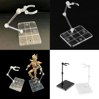  LotCow 8 Pcs Action Figure Display Stands Adjustable Action  Figure Display Holder Base Sturdy Base Clear Doll Model Support Stand for 6  inch Action Figures (CYTOY051LOT8@#LRF) : Toys & Games