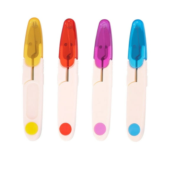 US 4-8 Pack Embroidery Sewing Snips Thread Cutter Cover Scissors Thrum Yarn