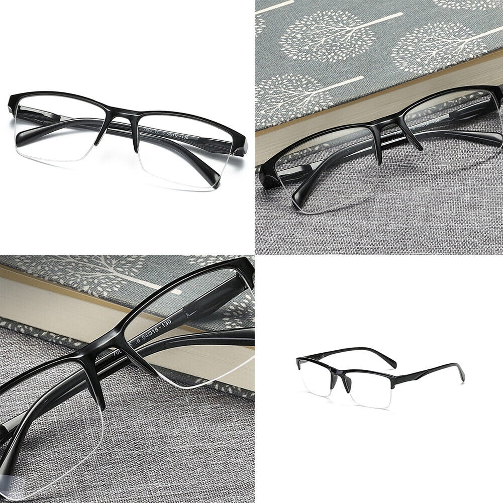 4 Packs Unisex Rectangular Frame Reading Glasses Classic Readers for Mens Womens