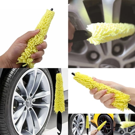 US 4-8 Pc Car Detailing Cleaning Brush Tire Rim Washing Scrub Wheel Cleaner Tool