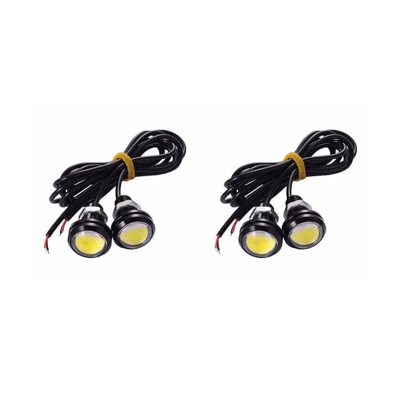 US 4 Pc LED Amber Grille Lights Kit Universal For Ford Truck SUV SVT Raptor