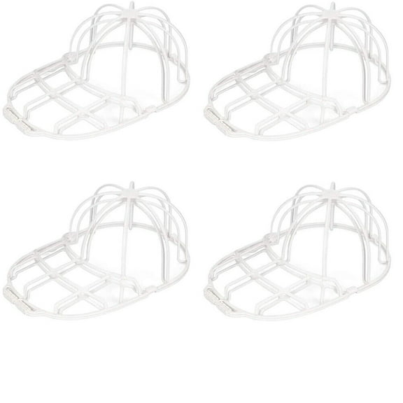US 4-8 Pc Sturdy Plastic Frame Cage Baseball Cap Washer Cleaner Protector Holder