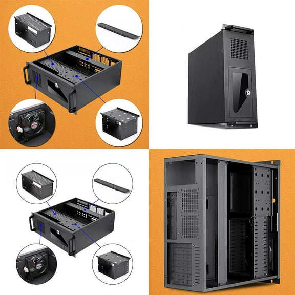 US 4U Rack mount Industrial Server/Computer Case with Fan