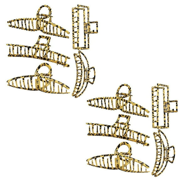 US 5-10 Pack Metal Jumbo Hair Claw Clip Large Strong Hold for Thick Hair Nonslip