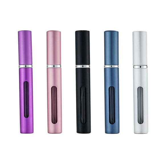 US 5-10Pc 5ml Portable Perfume Bottle Glass Refillable Pump Spray Empty Bottle