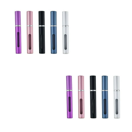 US 5-10Pc 6ml Portable Perfume Bottle Glass Refillable Pump Spray Empty Bottle