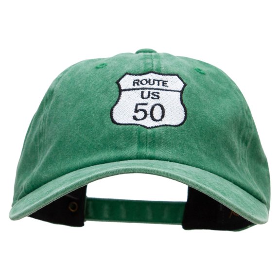 US 50 Embroidered Unstructured Cotton Cap - Kelly Green OSFM