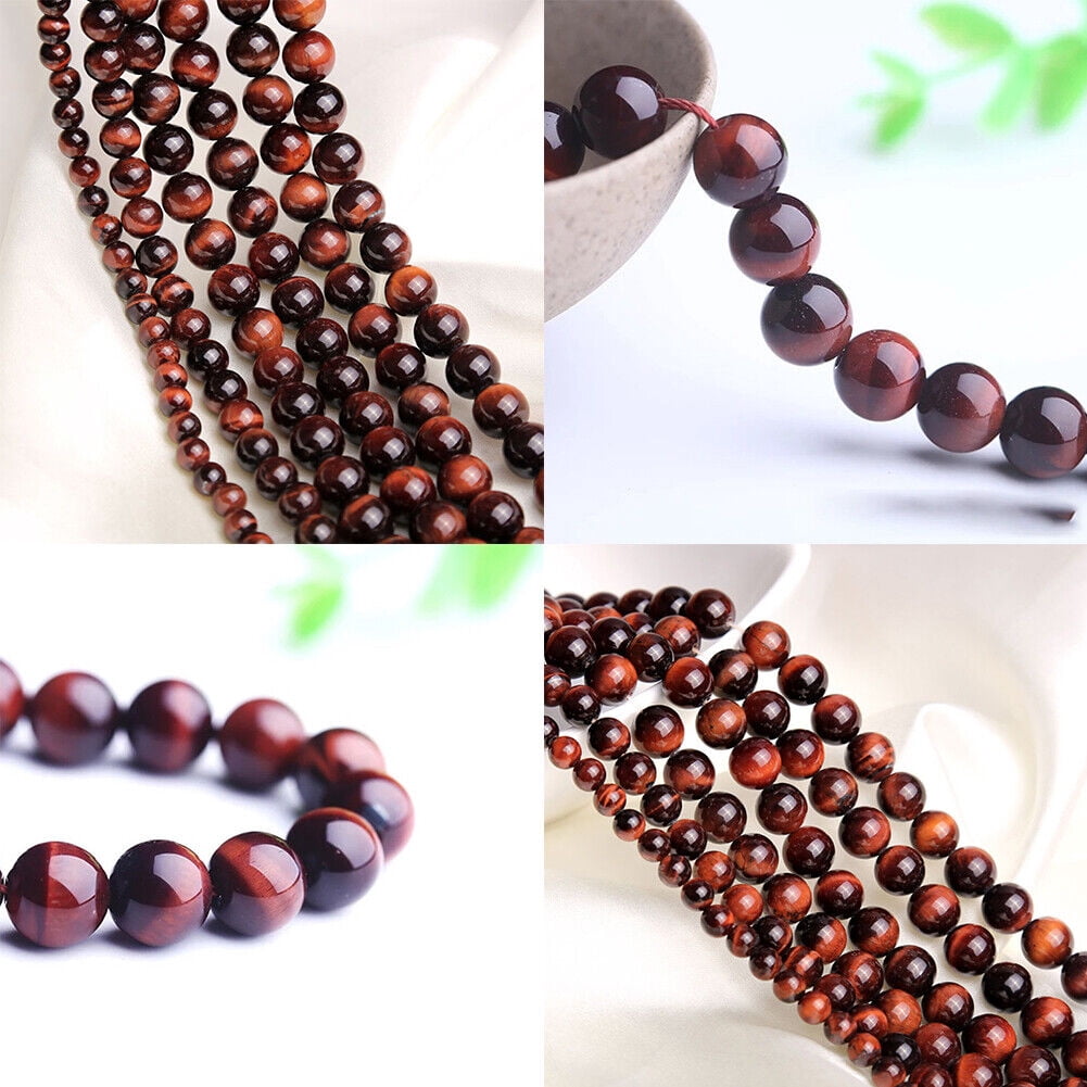 6mm Poppy Flower Jasper Beads – Natural Stone, Round Spacer Beads, 15 Inch Strand, For Jewelry Making