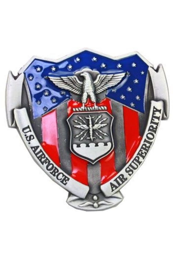 US AIR FORCE Corps Logo Belt Buckle Air Superiority