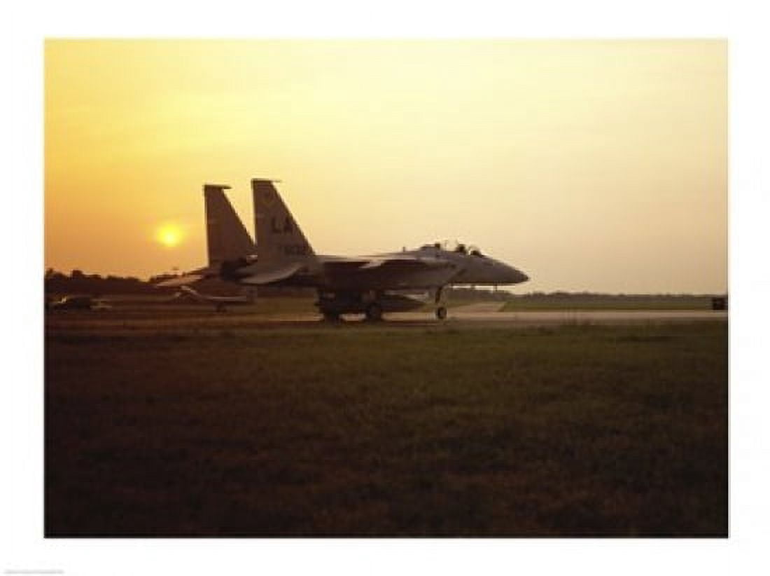 US AIR FORCE F-15 EAGLE FIGHTER JET Canvas Art -  (24 x 18)