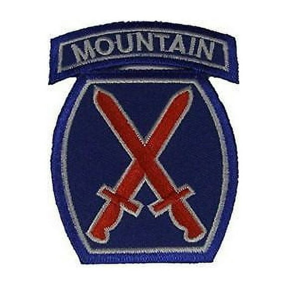 US ARMY 10TH TENTH MOUNTAIN DIVISION PATCH LIGHT INFANTRY FT DRUM CLIMB TO GLORY