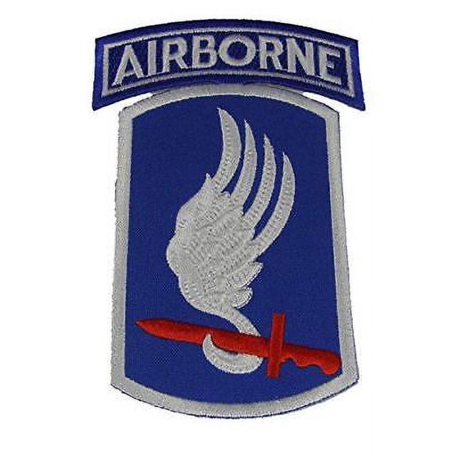 US Army 173rd Airborne Brigade Sky Soldiers Vietnam Veteran Patch With Ribbons – Brand New