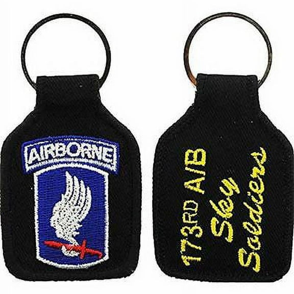 US ARMY 173RD AIRBORNE BRIGADE COMBAT TEAM BCT SKY SOLDIERS KEY CHAIN VICENZA