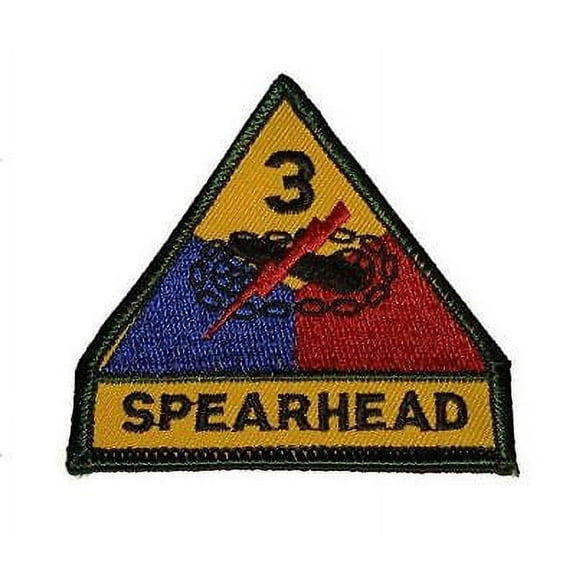 US ARMY 3RD THIRD ARMORED DIVISION AD SPEARHEAD PATCH VETERAN SOLDIER