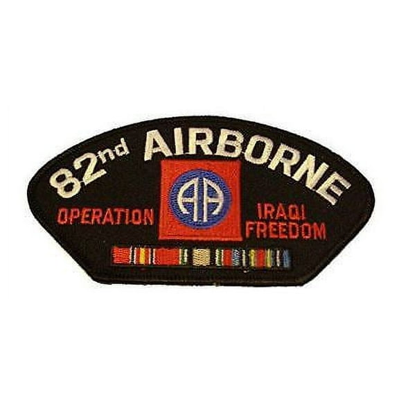 US ARMY 82ND AIRBORNE DIVISION ABD IRAQI FREEDOM OIF PATCH W/ CAMPAIGN RIBBONS